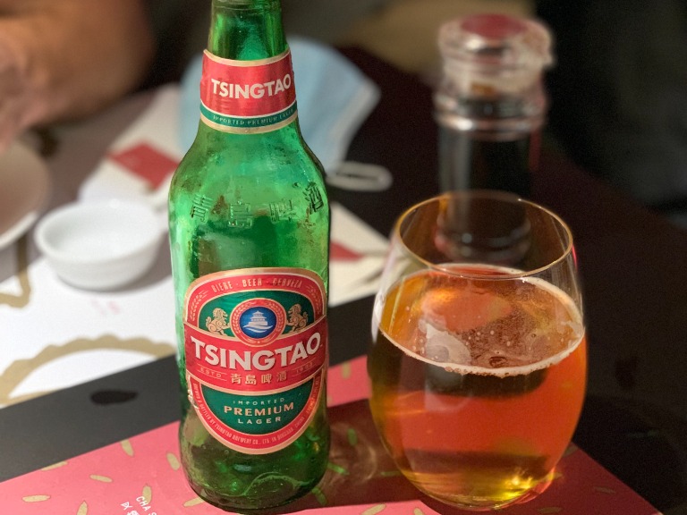 Carta de Restaurantes en Barcelona, Out of China, Cerveza China Tsingdao