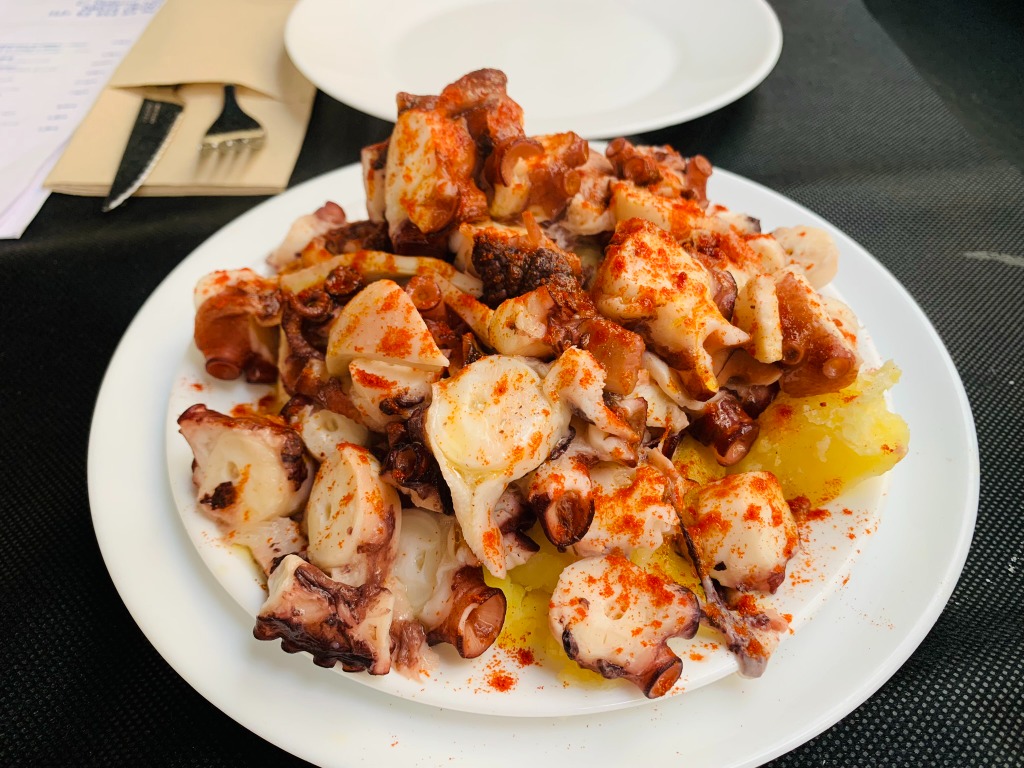 Menu of Restaurants in Barcelona, Restaurant O Retorno 2, 1/4 Pulpo con cachelos