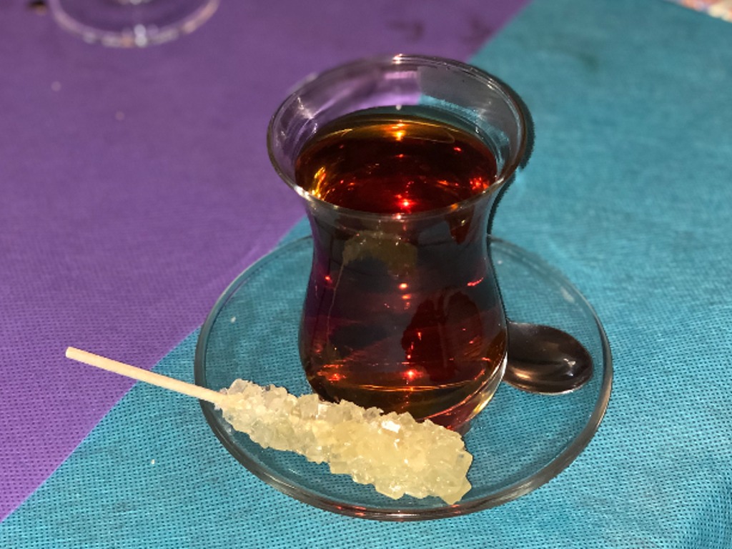 Menu of Restaurants in Barcelona, Restaurante Rincón Persa Iraní, Té Persa con Nabat