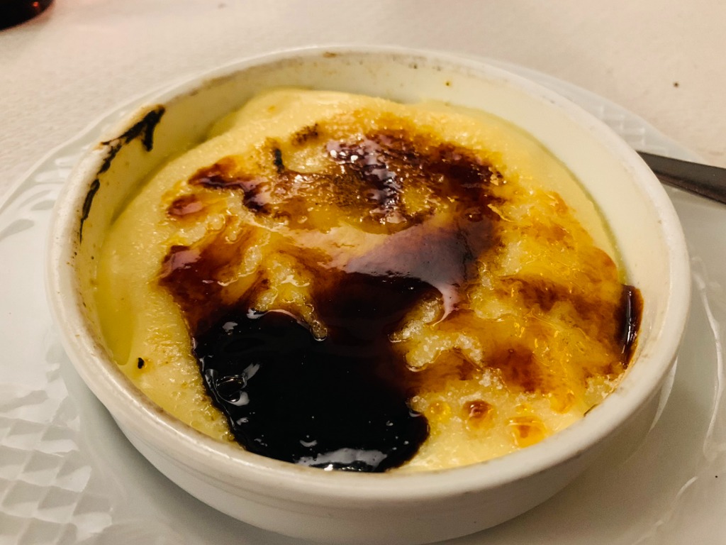 Menu of Restaurants in Barcelona, Restaurante Sporting, Crema catalana