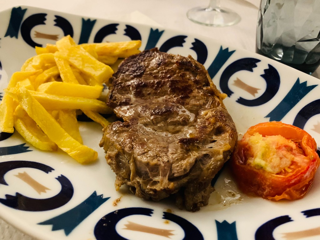 Menu of Restaurants in Barcelona, Restaurante Sporting, Entrecotte de ternera Angus