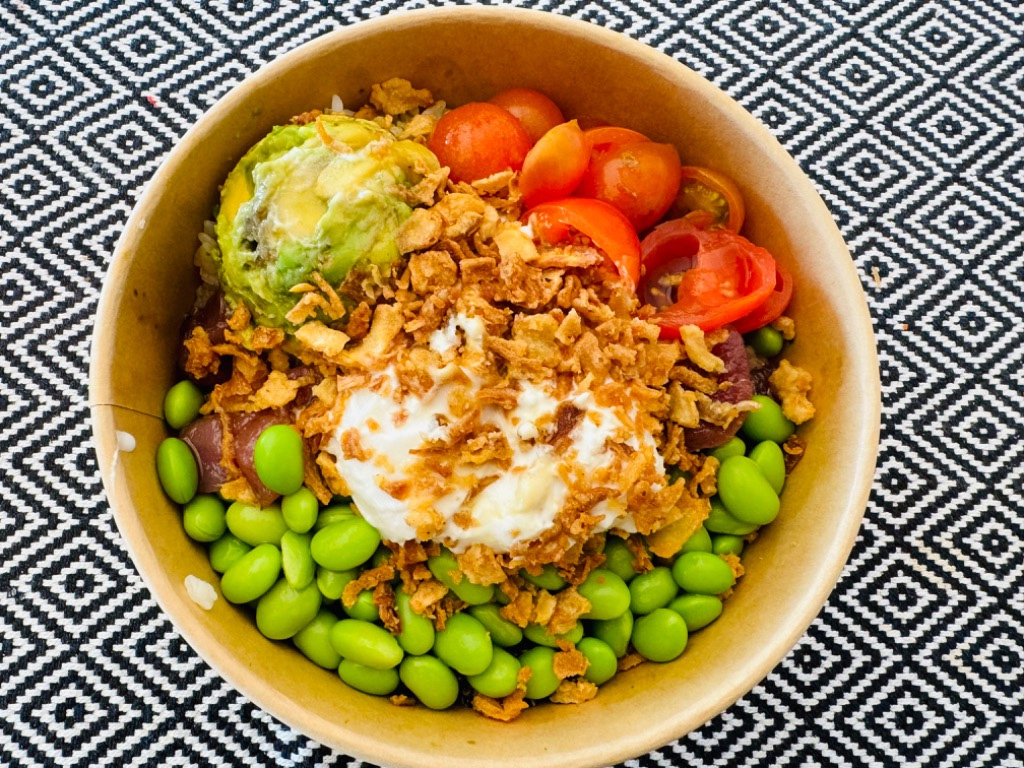 Menu of Restaurants in Barcelona, The Fresh Poke Diagonal, Burratuna Poke Bowl (mediano)