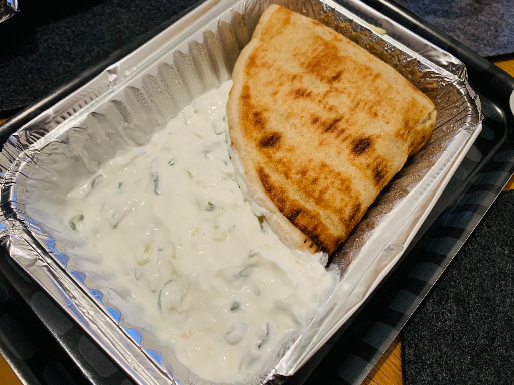 Menu of Restaurants in Barcelona, The Greek Street, Tzatziki con pan pita