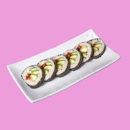 Menu of Restaurants in Barcelona, Veganashi, Futomaki Veganashi (6 Piezas)