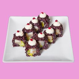 Menu of Restaurants in Barcelona, Veganashi, Uramaki Anapera (8 Piezas)