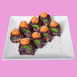 Menu of Restaurants in Barcelona, Veganashi, Uramaki Shiiboni (8 piezas)