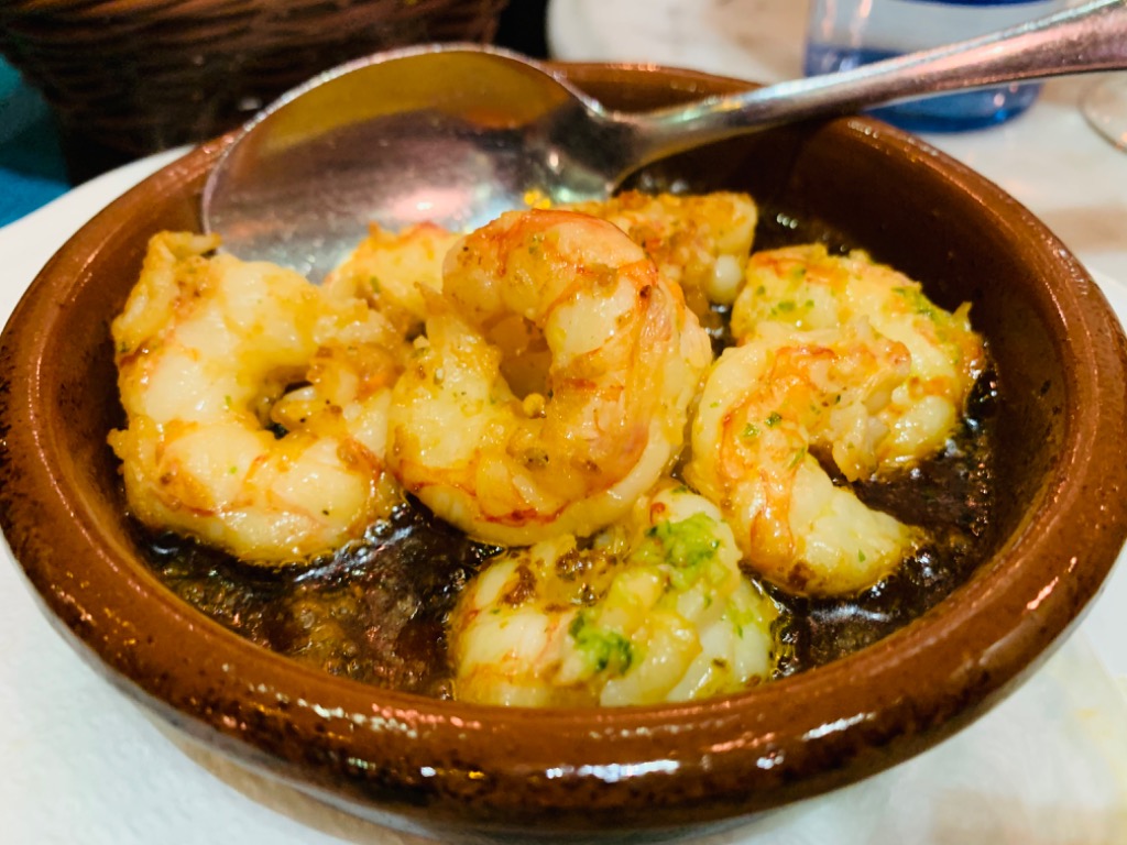 Carta de Restaurantes en Barcelona, Vigo Restaurant Tapes, Gambas al ajillo