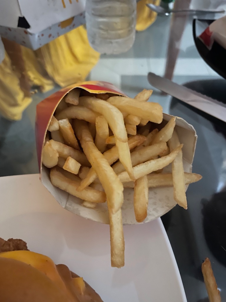 Menu of Restaurants in Benidorm, McDonald's, Patatas fritas