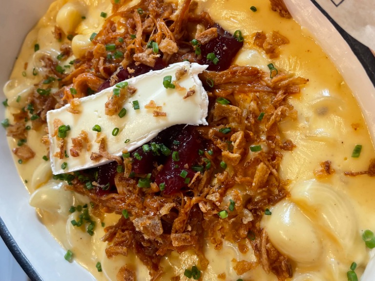 Menu of Restaurants in Benidorm, The Brunch Box, Macarrones con queso, mermelada y pulled pork