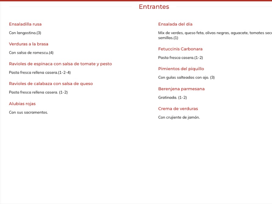 Carta de Restaurantes en Beriáin, El Pozo de Beriain, Menú del Día
