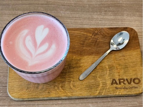 Menu of Restaurants in Bilbao, ARVO Specialty Coffee, Té de remolacha