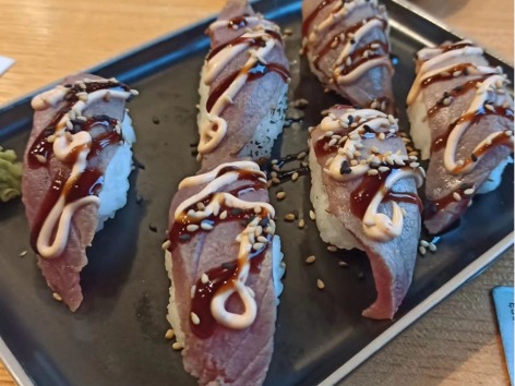 Gastronomy recommendation in Bilbao: Sushi flambeado atun