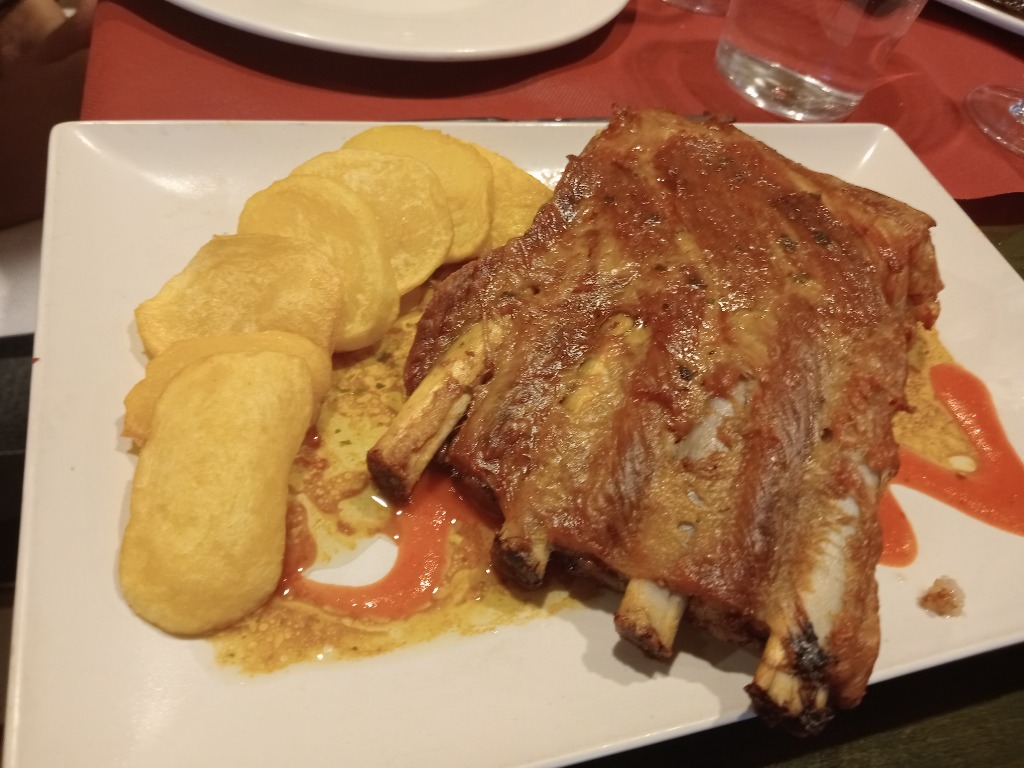 Menu of Restaurants in Burguete, Aritza, Costilla de cerdo a baja temperatura