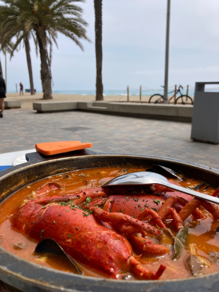 Carta de Restaurantes en Calafell, El veler de Calafell, Arroz caldoso de bogavante
