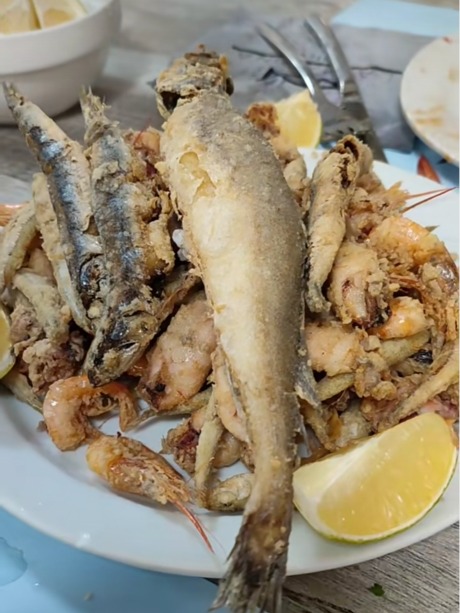 Carta de Restaurantes en Cartagena, Marisquería Freiduría La Marina, Fritura de pescado