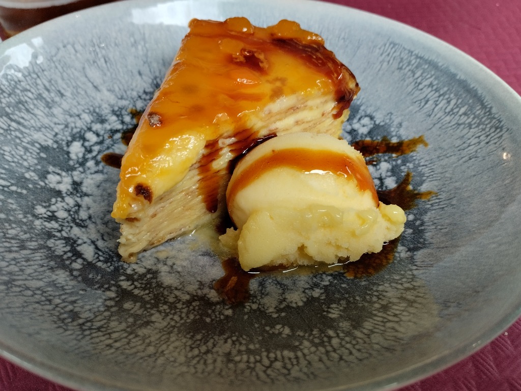 Carta de Restaurantes en Cenera, Restaurante La Panoya, Tarta de frixuelos