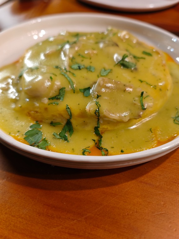 Menu of Restaurants in Coruña, Millo Orzan, Tortilla con callos de bacalao