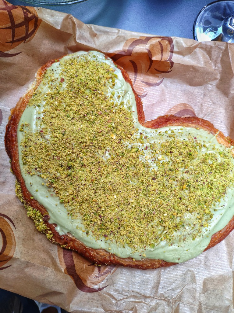 Menu of Chocolate Shops in Coruña, O Pettit Obrador, Palmera de pistacho