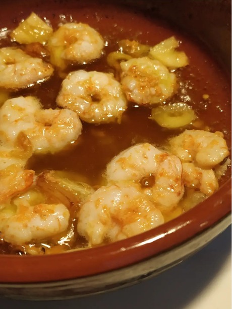 Carta de Restaurantes en Coruña, Restaurante Portela, Gambas al ajillo