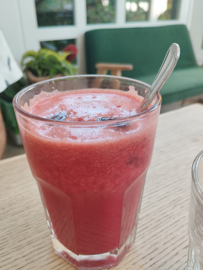 Carta de Restaurantes en Donostia, Botanika, Zumo de sandía, remolacha y limón
