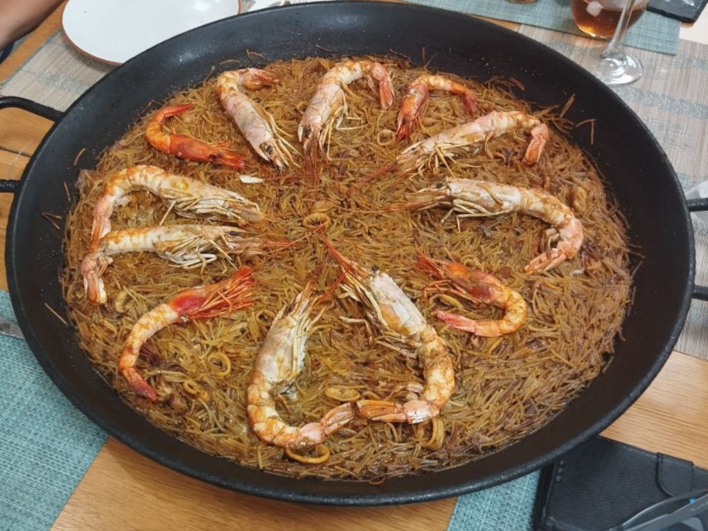 Menu of Restaurants in El Palmar, Restaurante La Albufera, Fideuá de carabineros