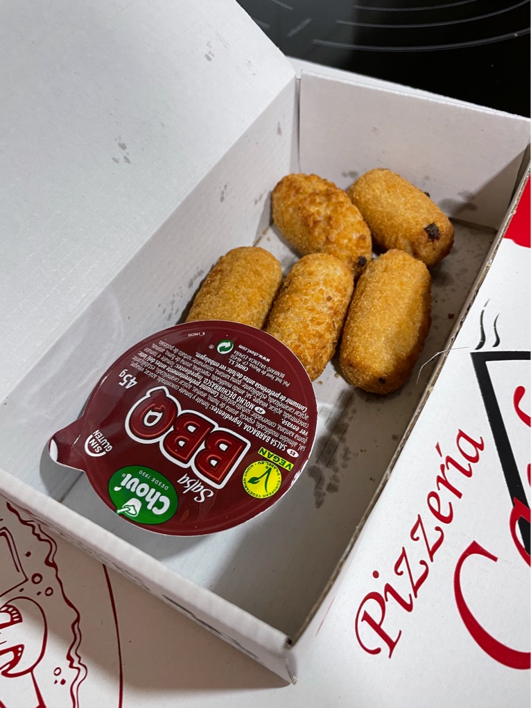Carta de Pizzerías en Elche, Pizzeria Carlos Elche, Croquetas de jamón