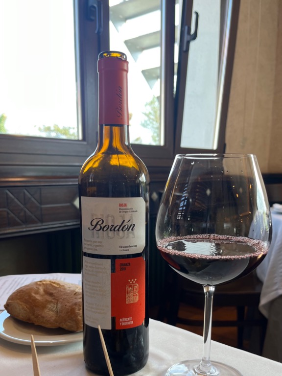Carta de Restaurantes en Gijón, Restaurante Viñao, Vino tinto Bordón