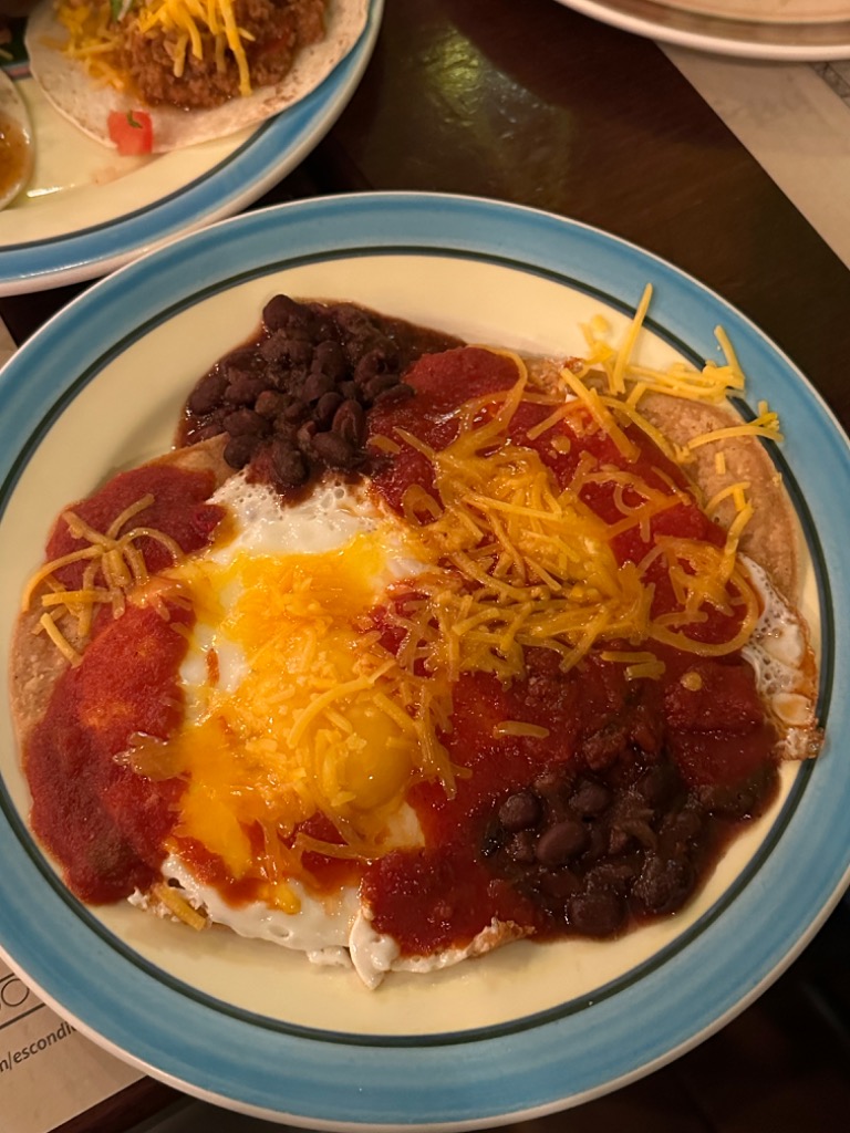 Menu of Restaurants in Girona, Escondido Café, Huevos rancheros
