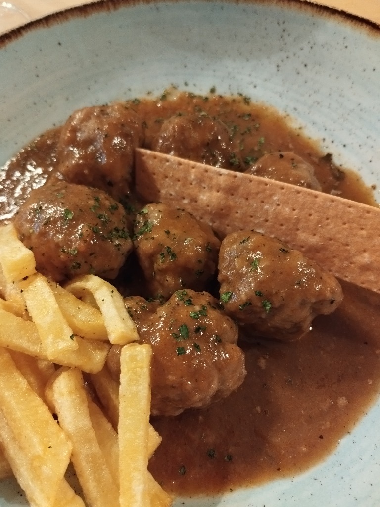 Carta de Restaurantes en Larraga, Casa Perico, Albóndigas de ciervo y jabalí