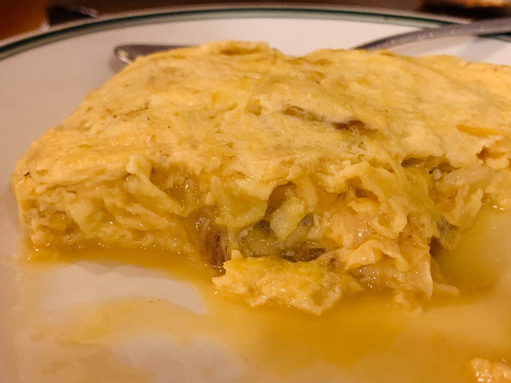 Menu of Restaurants in Lekunberri, Sidrería TOKI-ALAI Sagardotegia, Tortilla de bacalao