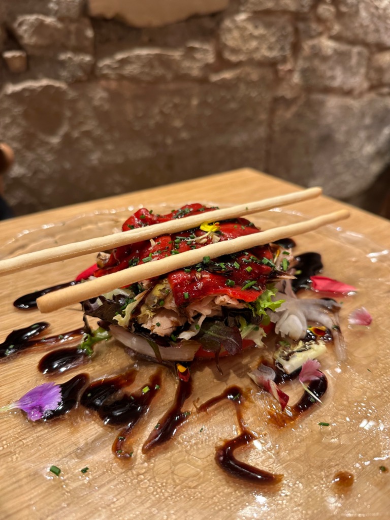 Carta de Restaurantes en Logroño, CASA RÍOS, Timbal de tomate y ventresca del Norte (menu)