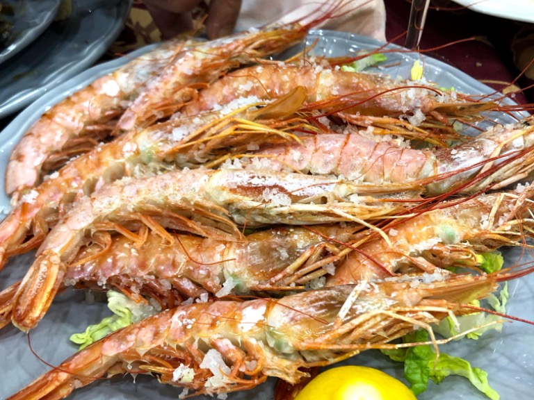 Menu of Restaurants in Lorqui, Celebraciones Odessa, Gamba roja a la sal