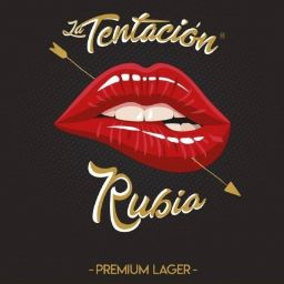 Carta de Restaurantes en Madrid, Baco y Beto - Taberna, Cerveza Artesana La Tentación Rubia (Premiun Lager) 4.8% vol. Botella 1/3