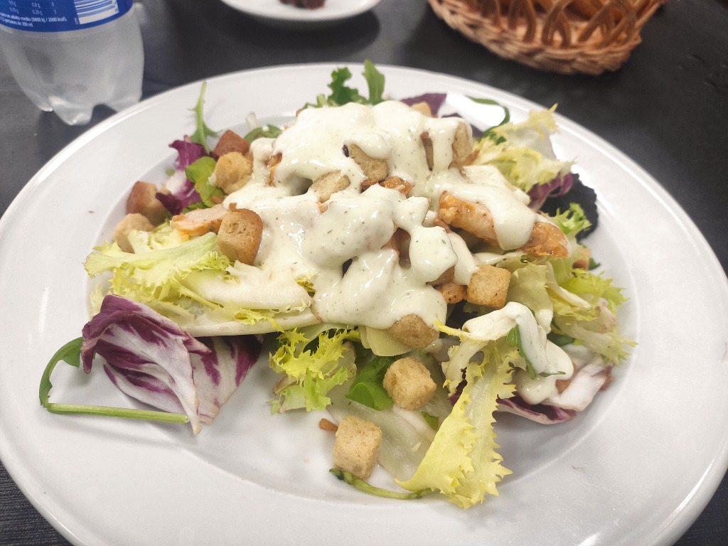 Menu of Restaurants in Madrid, El Rincón De Paula II, Ensalada César (menú del día)