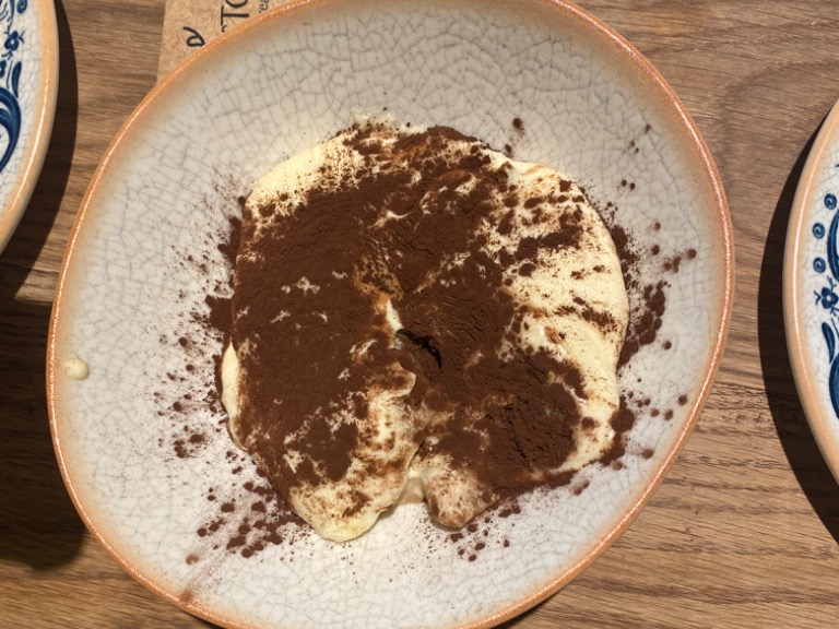 Carta de Restaurantes en Madrid, Il Posto | el sitio donde saborear Italia, Tiramisú