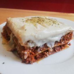 Carta de Restaurantes en Madrid, La Alpargata - Taberna Vegana, Lasaña boloñesa