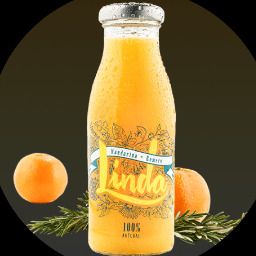 Carta de Restaurantes en Madrid, La Alpargata - Taberna Vegana, Zumo Linda - Mandarina con romero