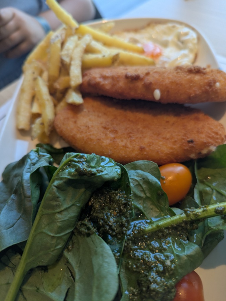 Menu of Restaurants in Madrid, Las Nubes Café, Pechuga villaroy