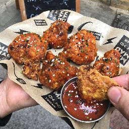 Carta de Restaurantes en Madrid, Mad Mad Vegan, Homemade buffalo coli wings
