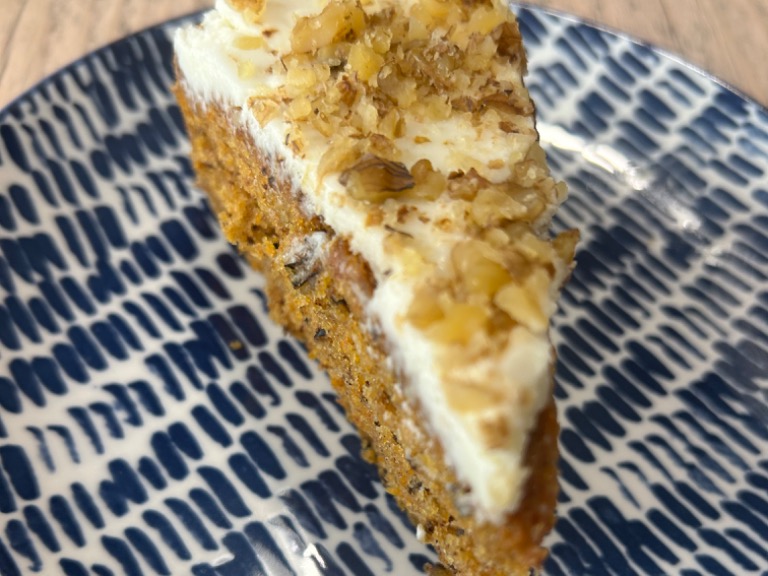 Carta de Cafeterías en Madrid, Mamá Elba Heladería, Tarta de zanahoria