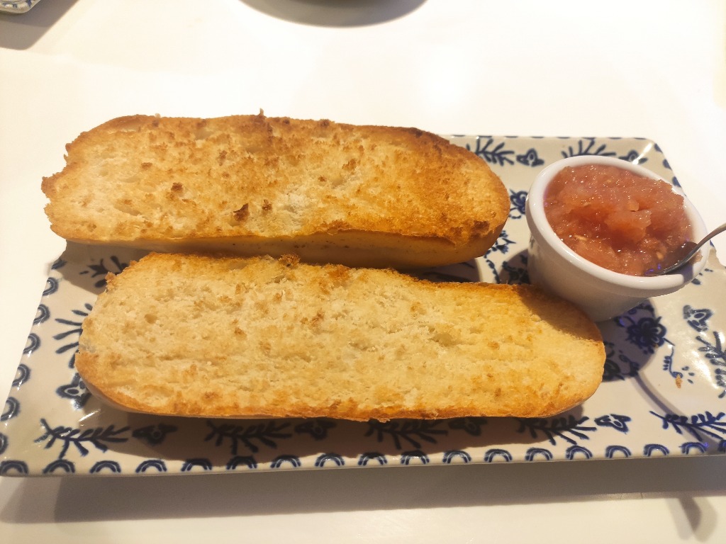 Menu of Restaurants in Madrid, Pecaditos San Francisco de Sales, Tostada con tomate
