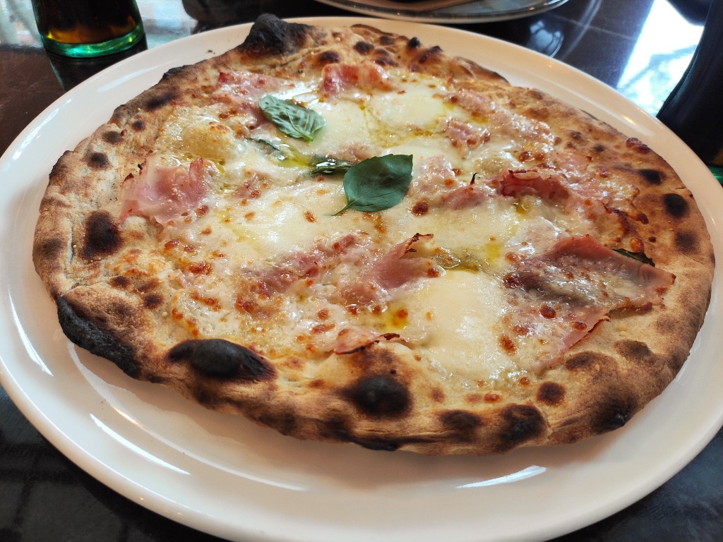 Menu of Restaurants in Madrid, Pizza Jardín, Pizza Prosciutto ( menú del día)