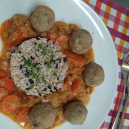 Menu of Restaurants in Madrid, Reineta, Albondigas Vegetarianas