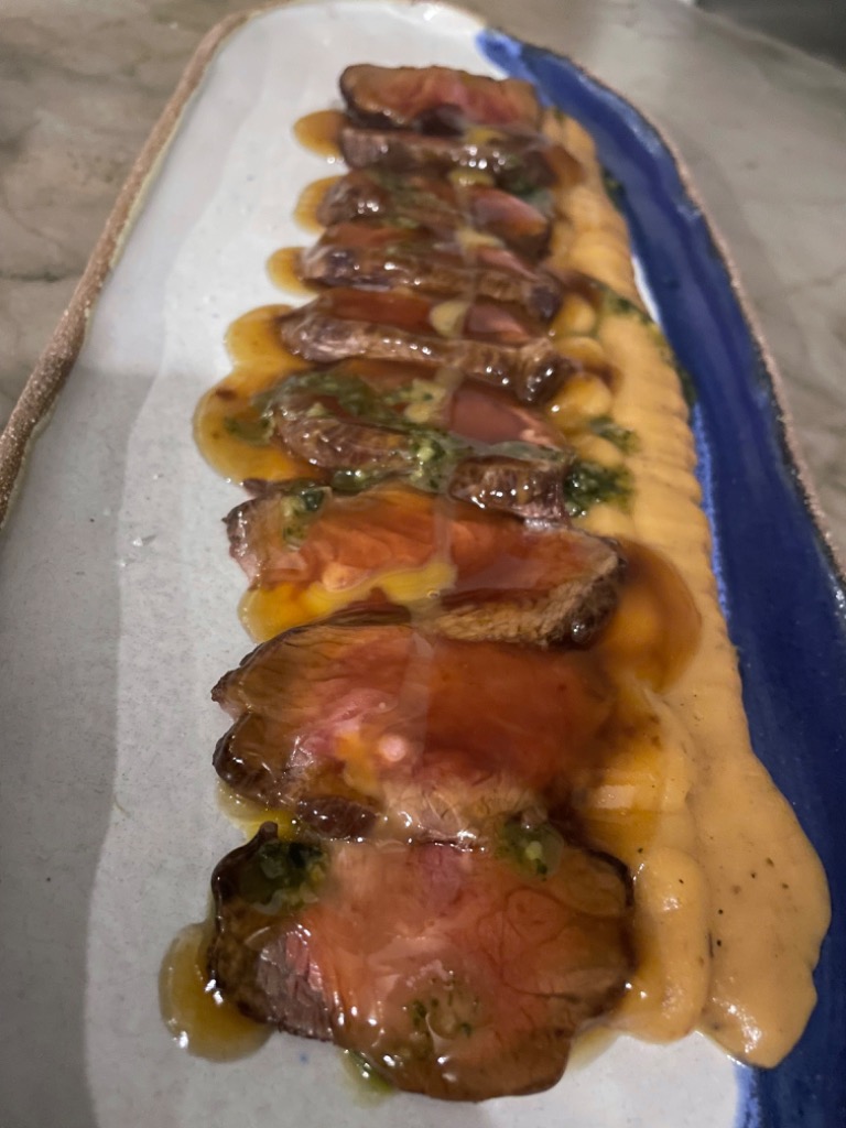 Menu of Restaurants in Montblanc, Cúmul, Tataki de angus
