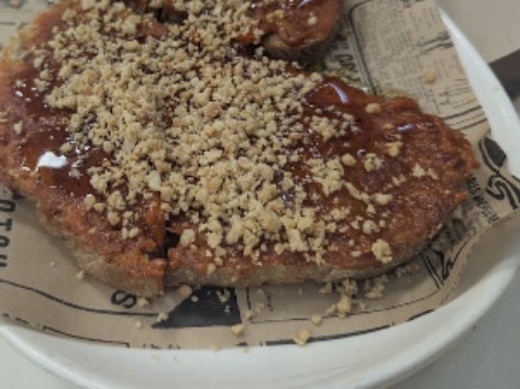 Carta de Restaurantes en Murcia, Las Flores Bar, Tosta de sobrasada, almendras y miel