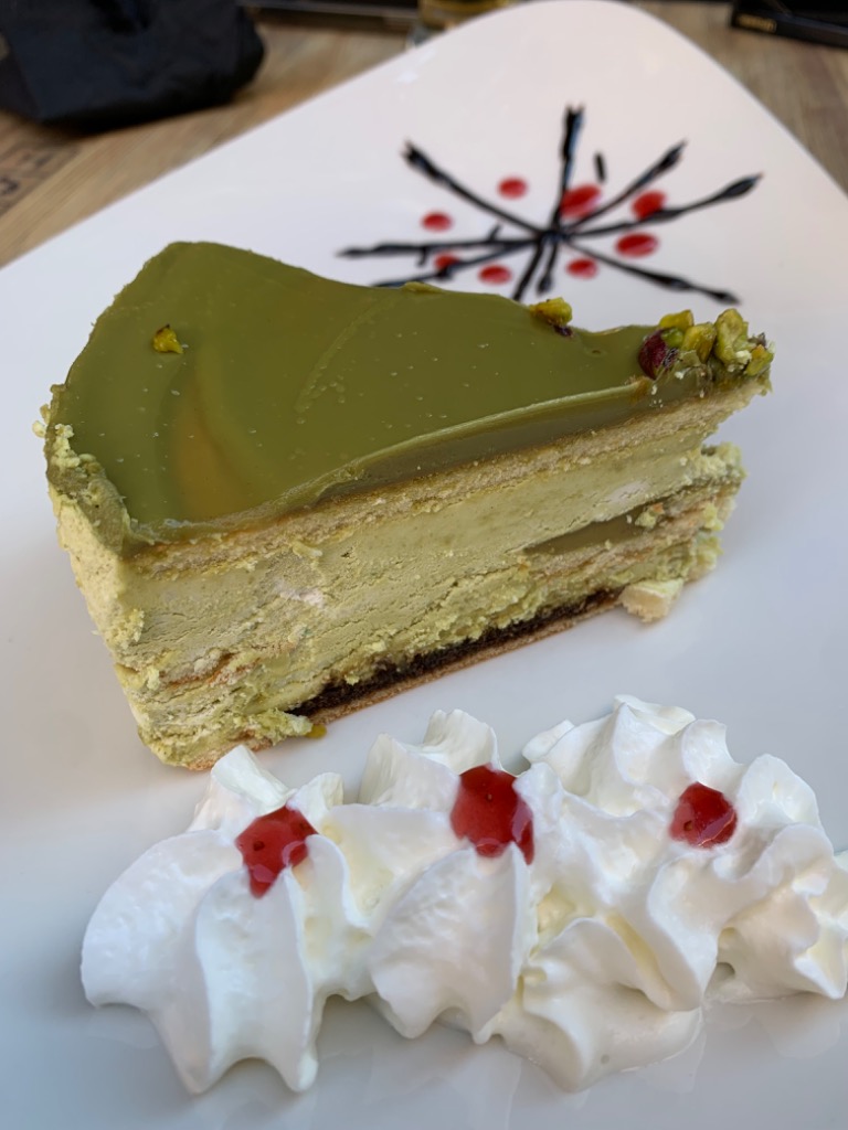 Carta de Restaurantes en Murcia, Original DKB, Tarta helada de pistacho