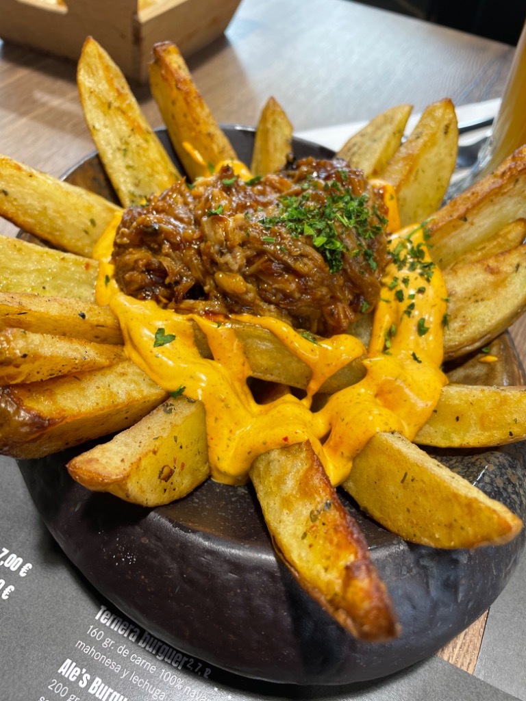 Carta de Restaurantes en Pamplona, Ale's Beer, Ale’s papas