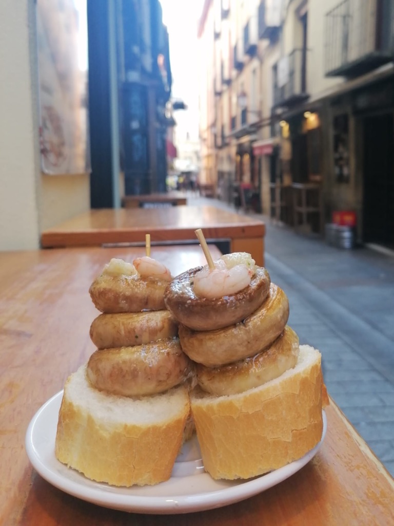 Carta de Cervecerías en Pamplona, Bar Ángel, Champiñones