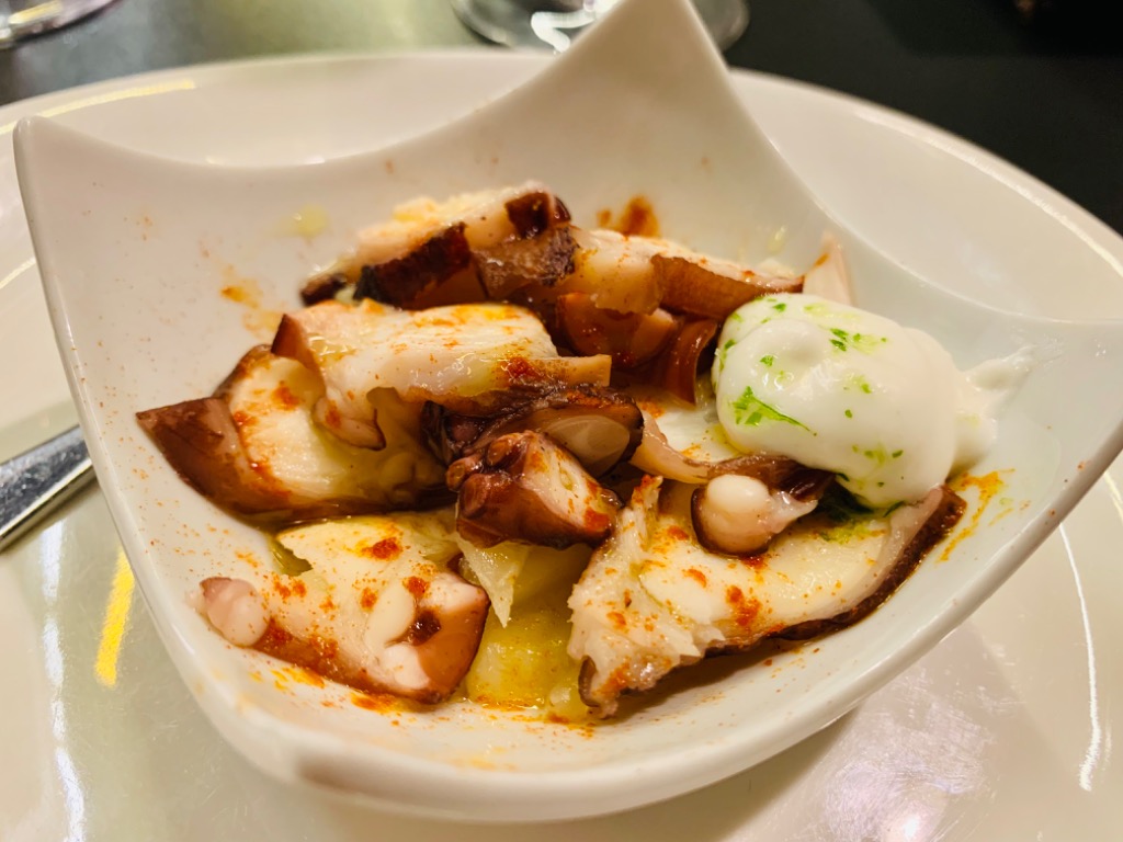 Carta de Restaurantes en Pamplona, Bar Guria, Pincho de pulpo