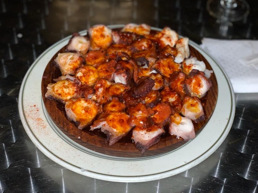 Menu of Restaurants in Pamplona, Bar Mochuelo, Pulpo a la gallega